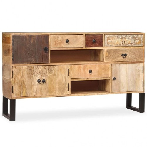 Skænk 140x30x80 cm massivt mangotræ