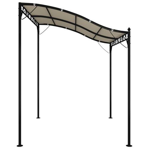 Baldakin 2x2,3 m 180 g/m² stof og stål