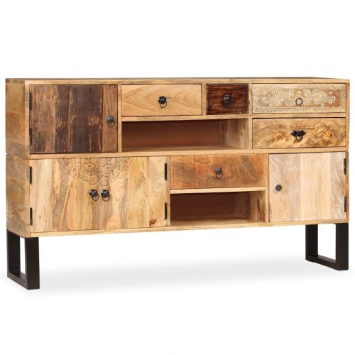 Skænk 140x30x80 cm massivt mangotræ