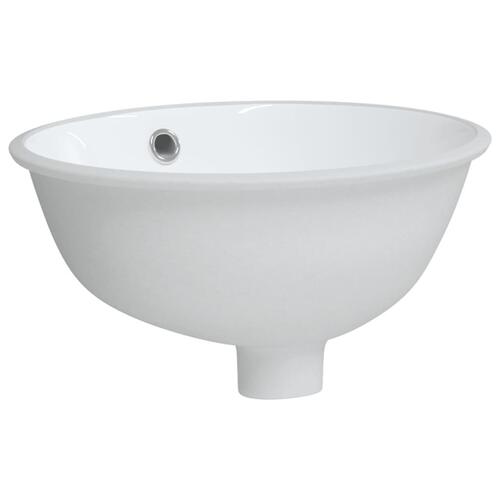 Badeværelsesvask 33x29x16,5 cm oval keramisk hvid