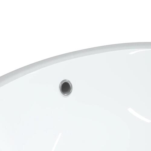 Badeværelsesvask 33x29x16,5 cm oval keramisk hvid