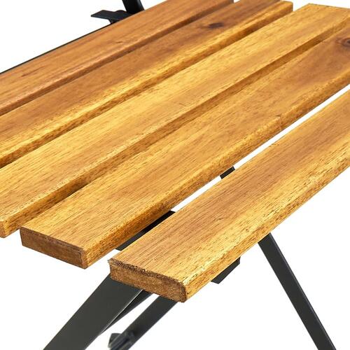 Foldbare bistrostole 4 stk. massivt akacietræ