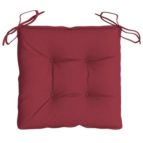 Pallehynder 4 stk. 50x50x7 cm oxfordstof vinrød