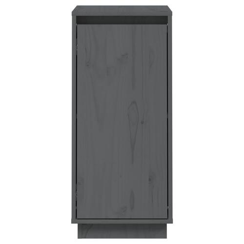 Skænke 2 stk. 31,5x34x75 cm massivt fyrretræ grå