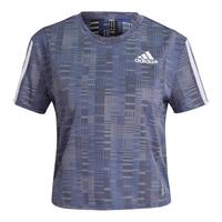 Kortærmet T-shirt til Kvinder Adidas Own The Run Lysestålblå