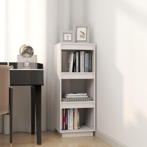 Bogreol/rumdeler 40x35x103 cm massivt fyrretræ hvid