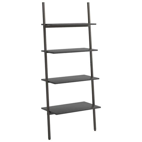 Stigereol med 4 hylder 64x34x150,5 cm sort