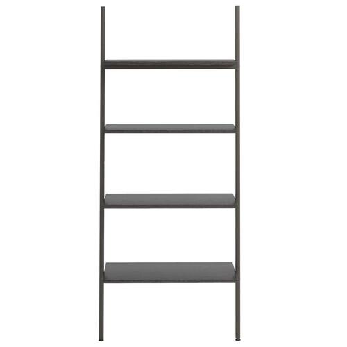 Stigereol med 4 hylder 64x34x150,5 cm sort