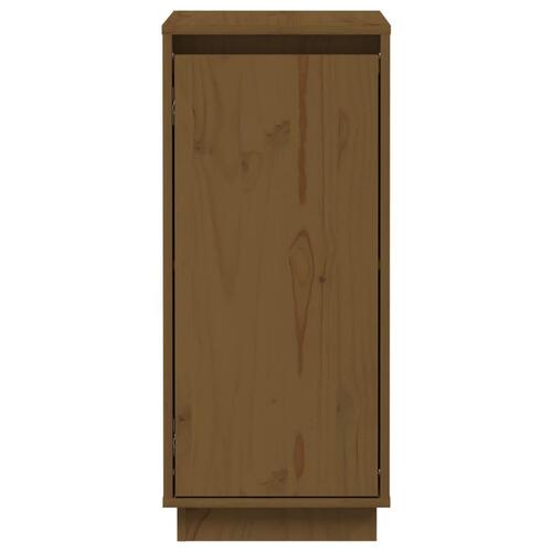 Skænke 2 stk. 31,5x34x75 cm massivt fyrretræ gyldenbrun