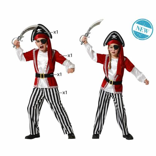 Kostume til børn Multifarvet Pirater Pirat 7-9 år