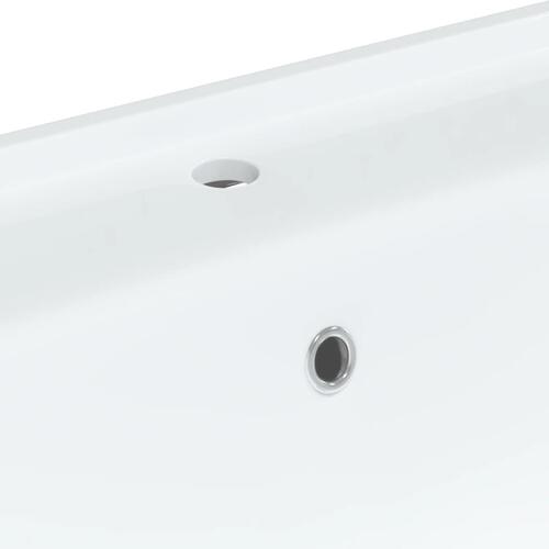Badeværelsesvask 81x48x19,5 cm rektangulær keramisk hvid