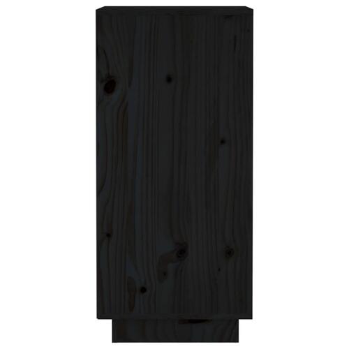 Skænk 31,5x34x75 cm massivt fyrretræ sort