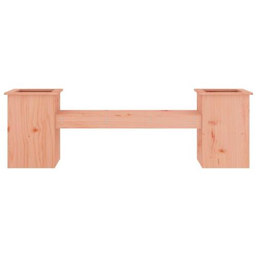 Bænk med plantekasser 184,5x39,5x56,5 cm massivt douglasgran