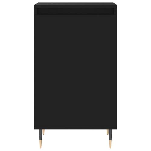 Skænke 2 stk. 40x35x70 cm konstrueret træ sort