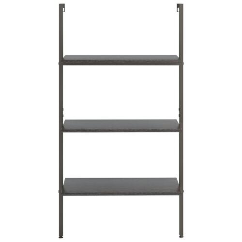 Stigereol med 3 hylder 64x35x120,5 cm sort