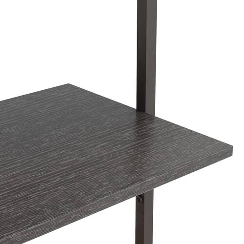 Stigereol med 3 hylder 64x35x120,5 cm sort