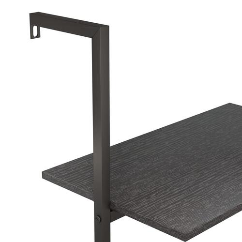 Stigereol med 3 hylder 64x35x120,5 cm sort