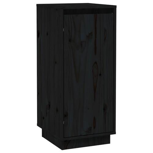 Skænke 2 stk. 31,5x34x75 cm massivt fyrretræ sort