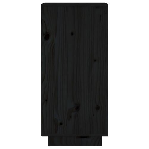 Skænke 2 stk. 31,5x34x75 cm massivt fyrretræ sort