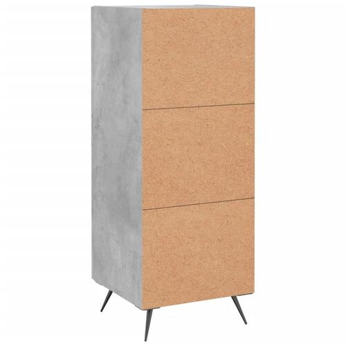 Skænk 34,5x34x90 cm konstrueret træ betongrå
