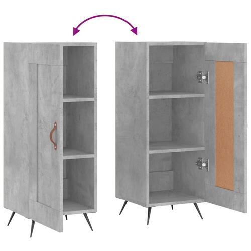 Skænk 34,5x34x90 cm konstrueret træ betongrå