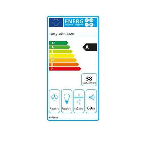 Konventions-emhætte Balay 3BC696MB 90 cm 600 m3/h 69 dB 220W Hvid