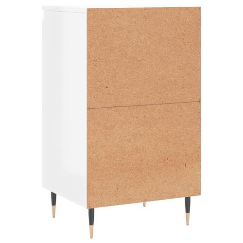 Skænke 2 stk. 40x35x70 cm konstrueret træ hvid højglans