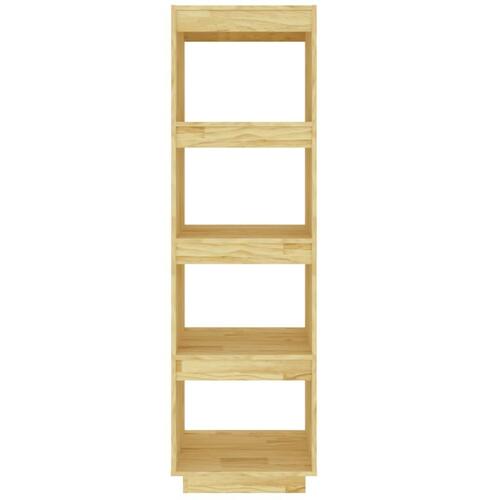 Bogreol/rumdeler 40x35x135 cm massivt fyrretræ