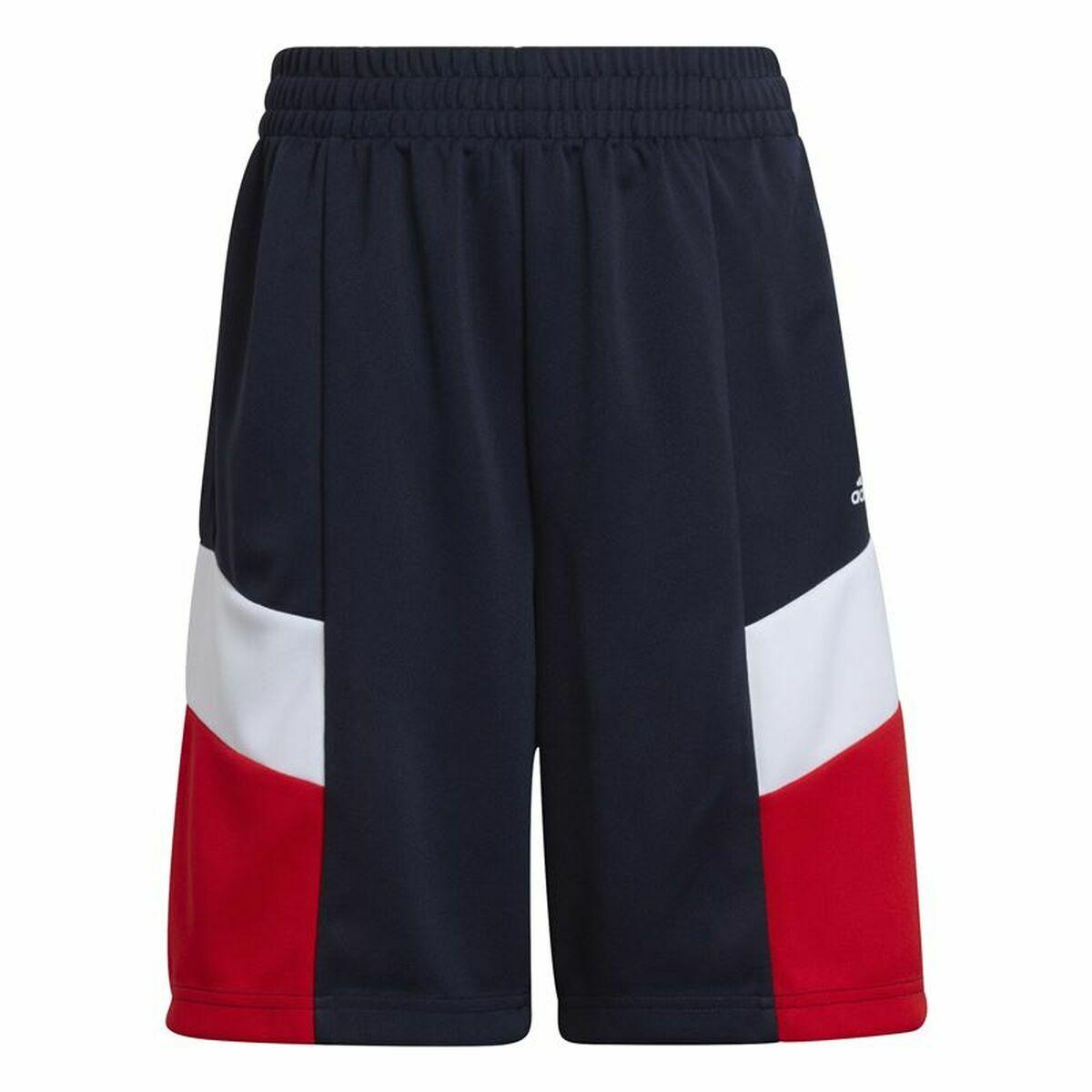 Sport shorts til børn Adidas D2M Big Logo Mørkeblå 15-16 år