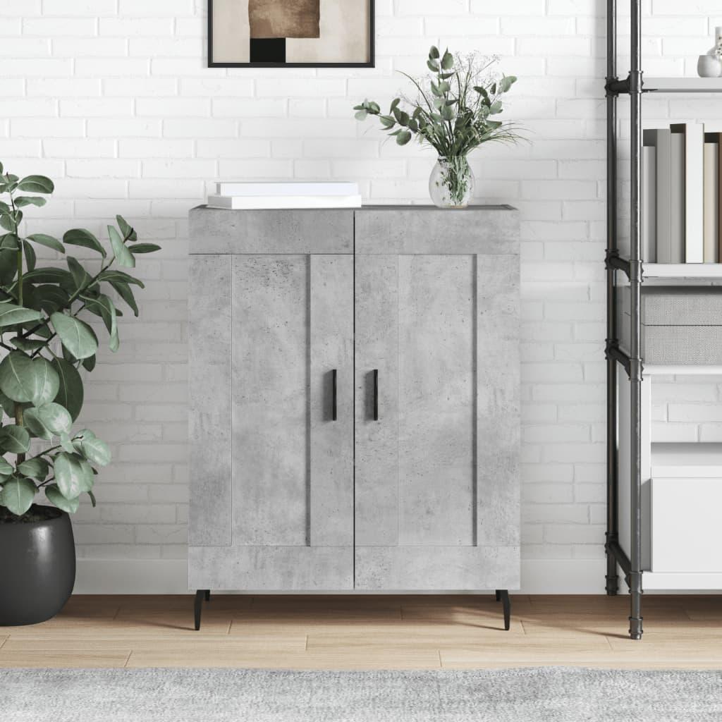 Skænk 69,5x34x90 cm konstrueret træ betongrå billede