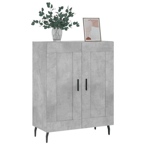 Skænk 69,5x34x90 cm konstrueret træ betongrå