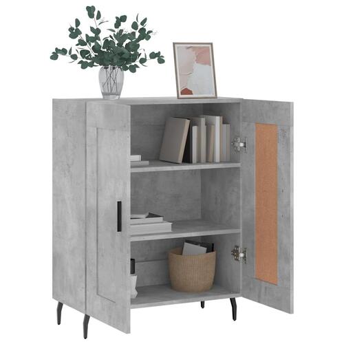 Skænk 69,5x34x90 cm konstrueret træ betongrå