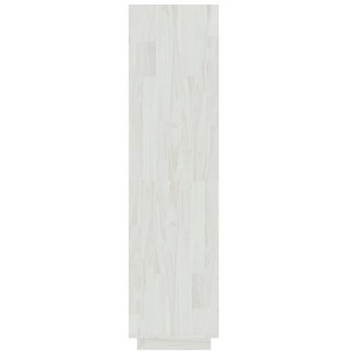 Bogreol/rumdeler 40x35x135 cm massivt fyrretræ hvid