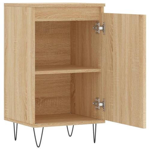 Skænke 2 stk. 40x35x70 cm konstrueret træ sonoma-eg