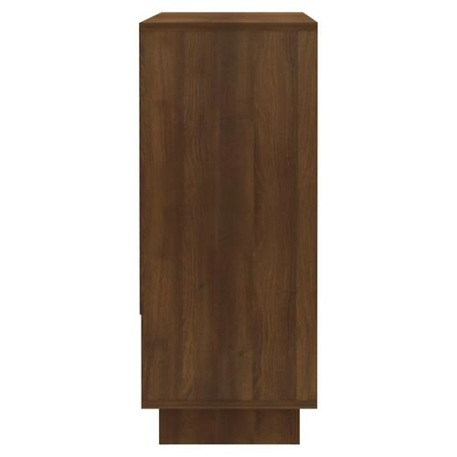 Skænk 97x31x75 cm konstrueret træ brun egetræ