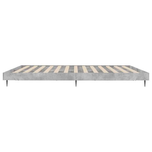 Sengestel 120x200 cm konstrueret træ betongrå