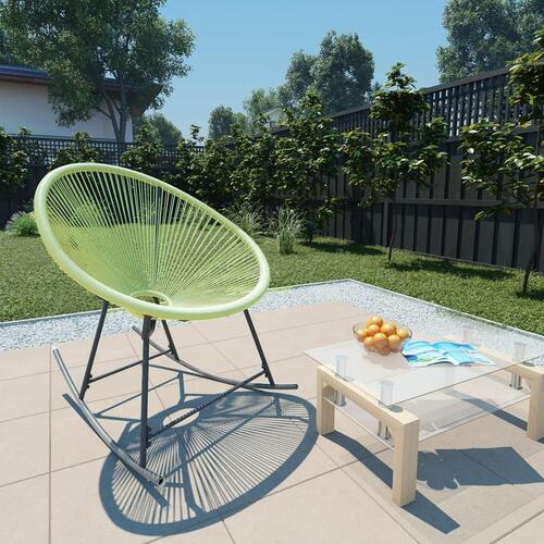 Udendørs Acapulco-stol polyrattan grøn
