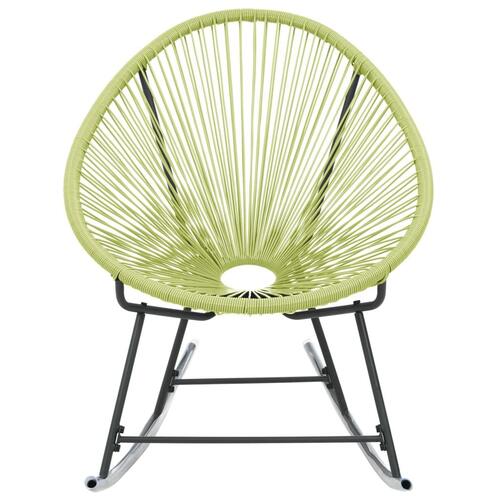 Udendørs Acapulco-stol polyrattan grøn