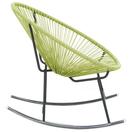 Udendørs Acapulco-stol polyrattan grøn
