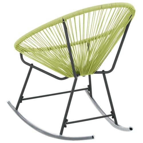 Udendørs Acapulco-stol polyrattan grøn
