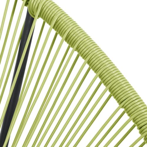 Udendørs Acapulco-stol polyrattan grøn