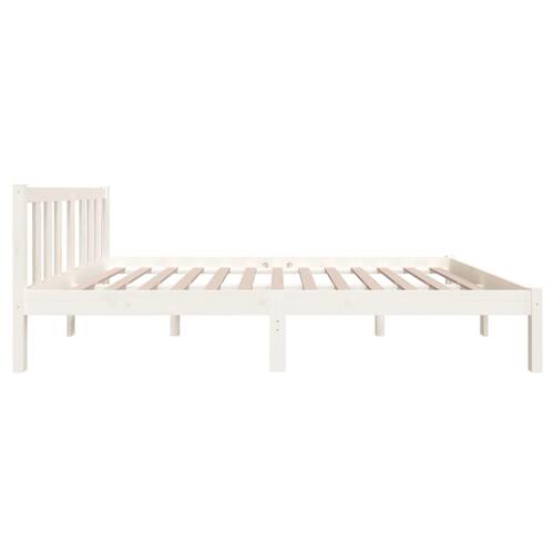 Sengeramme 120x190 cm Small Double massivt træ hvid