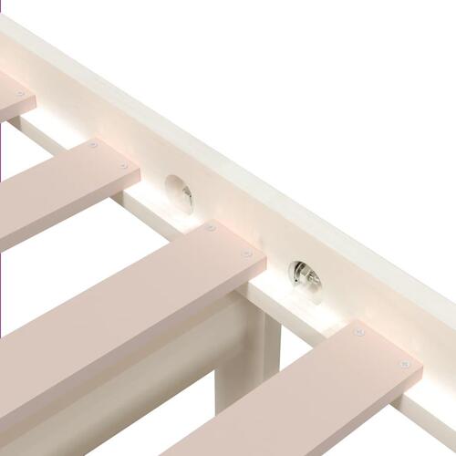 Sengeramme 120x190 cm Small Double massivt træ hvid