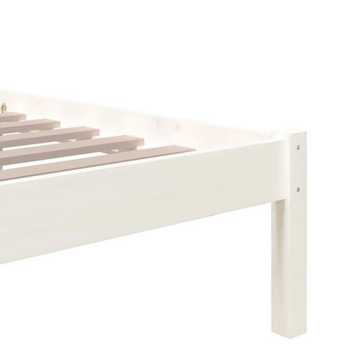 Sengeramme 120x190 cm Small Double massivt træ hvid