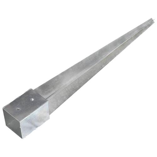 Jordpløkker 6 stk. 10 x 10 x 91 cm galvaniseret stål sølvfarvet