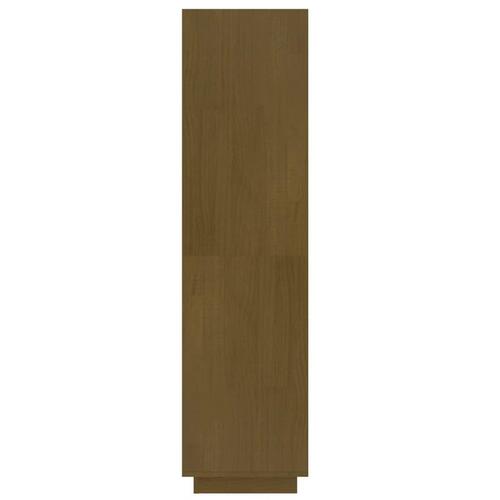 Bogreol/rumdeler 40x35x135 cm massivt fyrretræ gyldenbrun