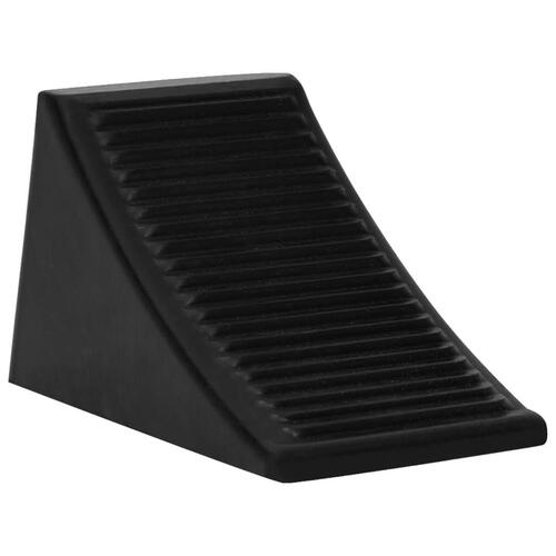 Stopklods til parkering 4 stk. 16x9x9 cm gummi