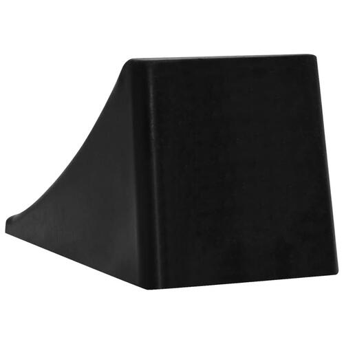 Stopklods til parkering 4 stk. 16x9x9 cm gummi