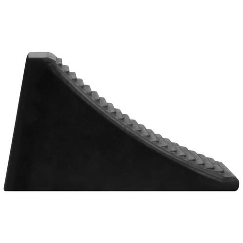 Stopklods til parkering 4 stk. 16x9x9 cm gummi