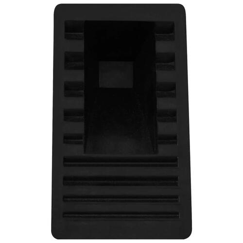 Stopklods til parkering 4 stk. 16x9x9 cm gummi